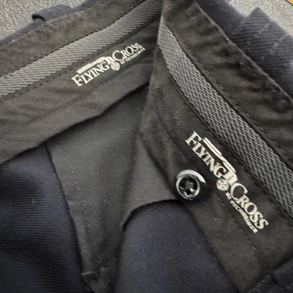 Men’s Navy Utility Dress Pants, heavy duty. Like New. Side pockets. 34 Reg
